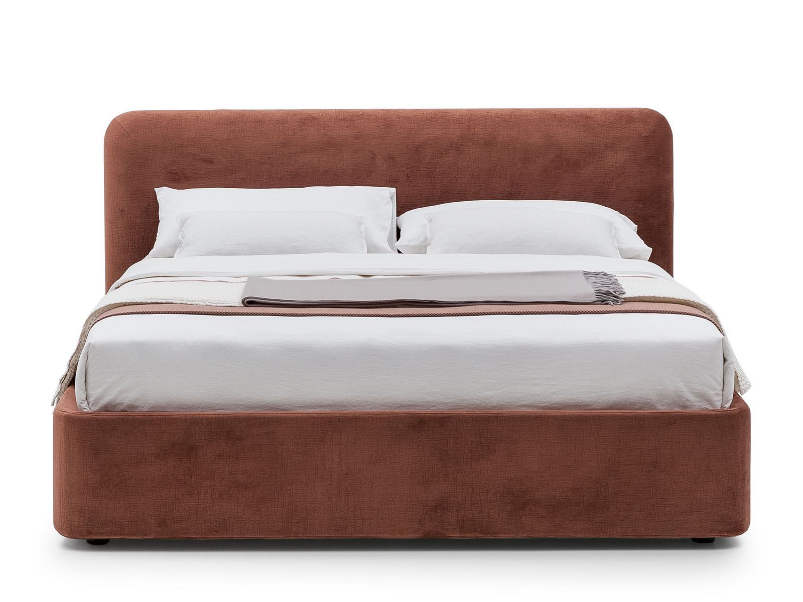 Upholstered fabric storage bed | Joy by Bolzan letti