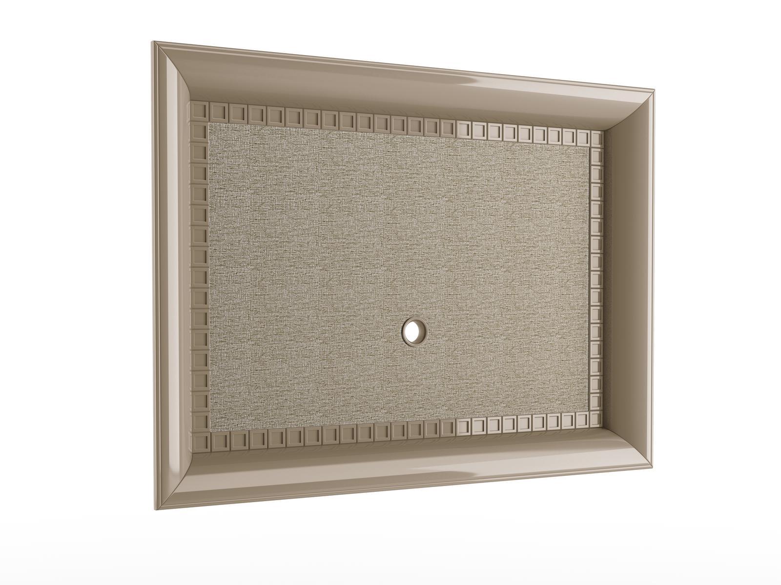 Wall-mounted TV cabinet in solid wood and fabric | Duke by Bruno Zampa