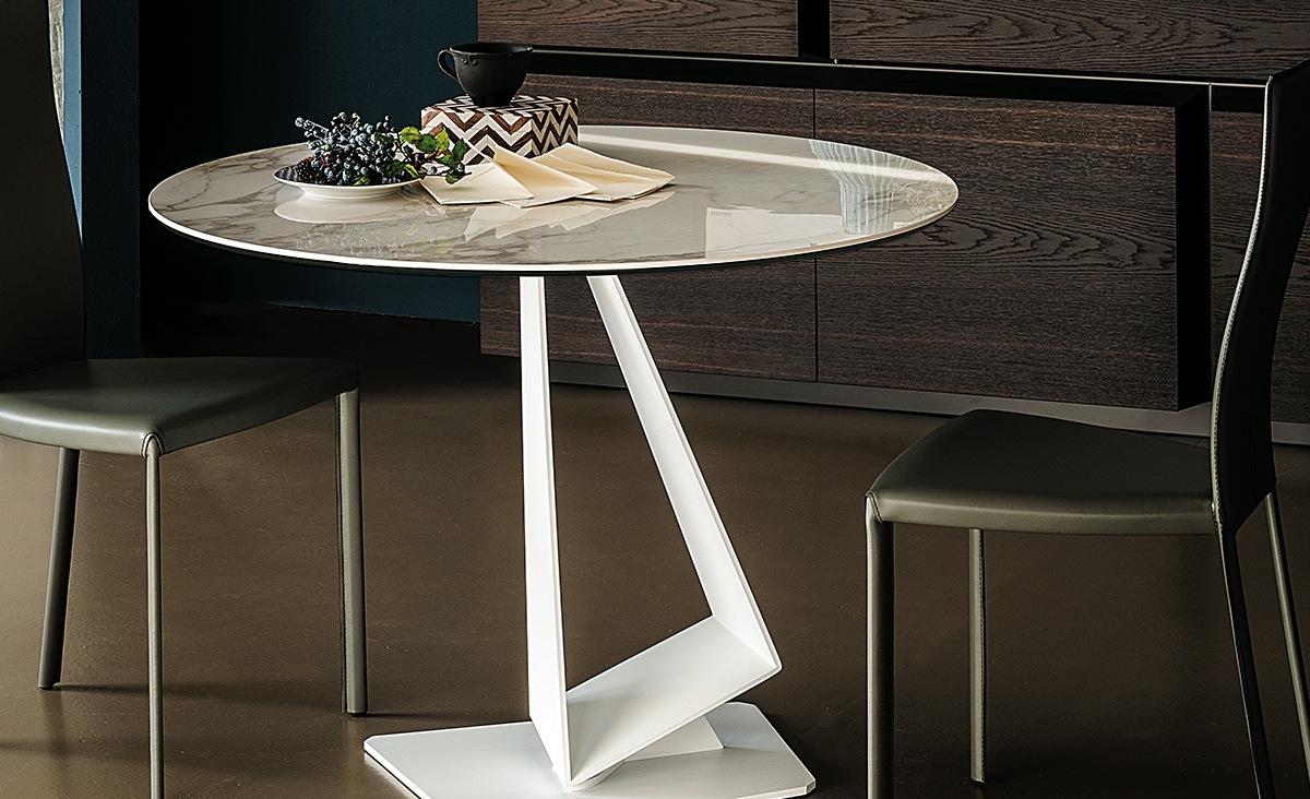 Round ceramic table | Roger Keramik by Cattelan Italia
