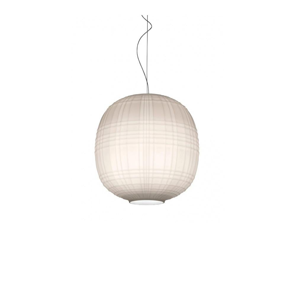 Glass pendant lamp | Tartan by Foscarini