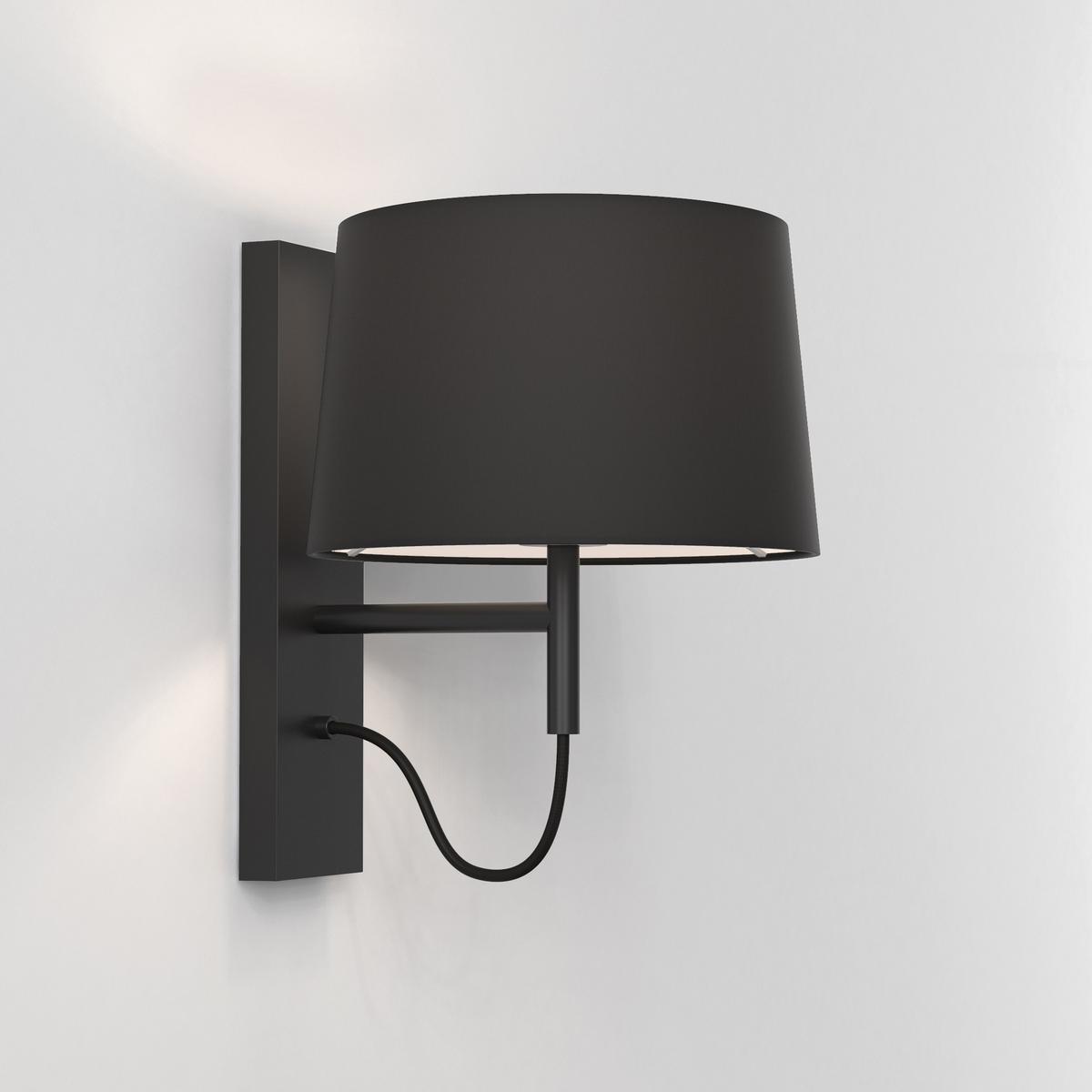 LED wall lamp in steel and fabric with fixed arm | Telegraph by Astro lighting
