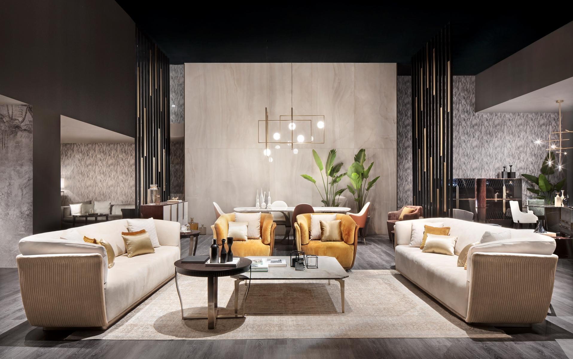 Upholstered fabric armchair with armrests | Allure by Capital Collection