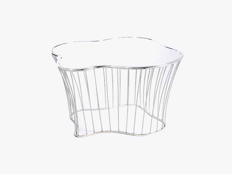 Stainless steel coffee table for living room | Plaza by Boca Do Lobo