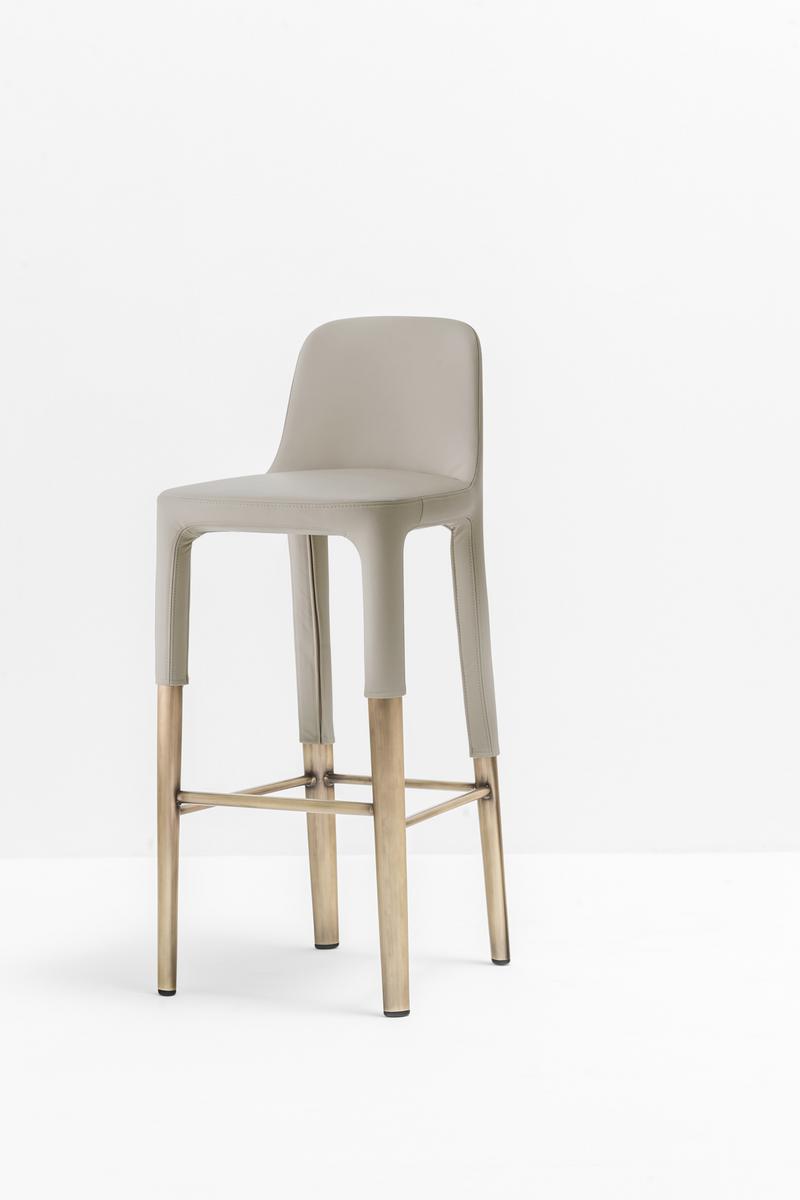 High stool with footrest | Ester 698 by Pedrali