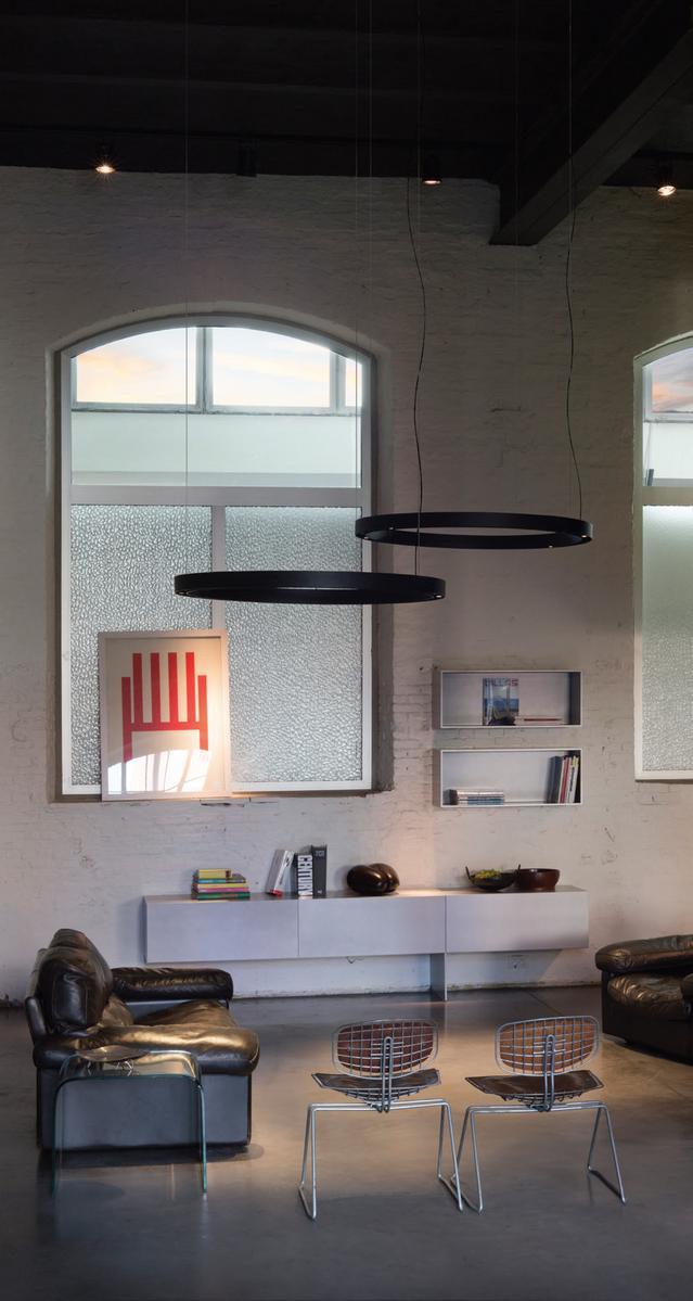 LED direct-indirect light pendant lamp | Super Oh by Delta light