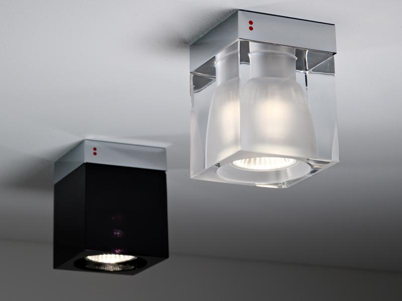 Ceiling crystal spotlight | Cubetto by Fabbian