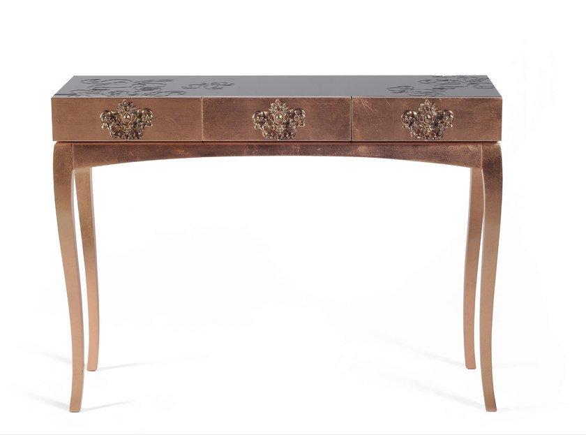 Rectangular mahogany console table with drawers | Trinity by Boca Do Lobo