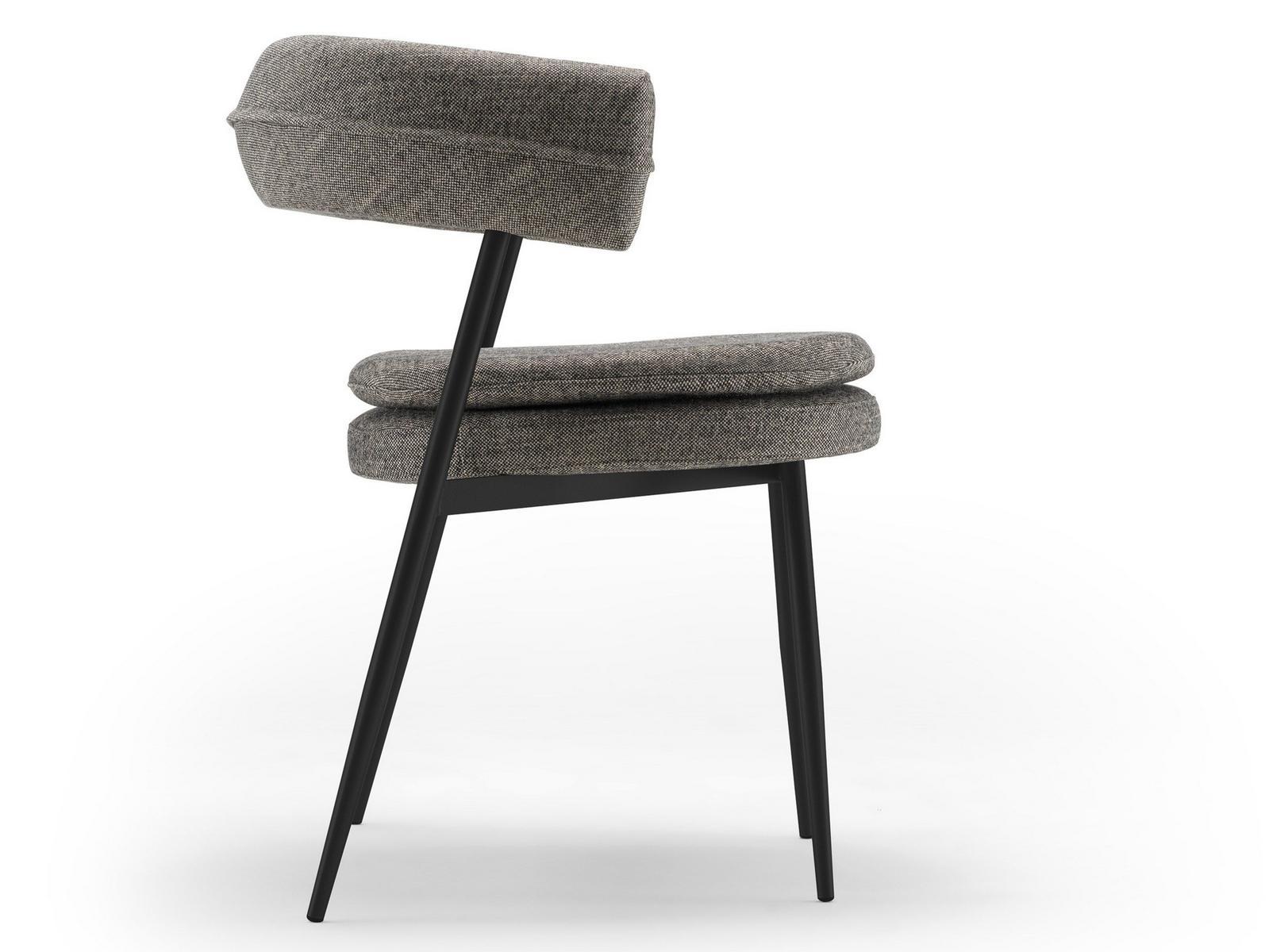 Upholstered fabric chair with armrests | Nena by Zanotta