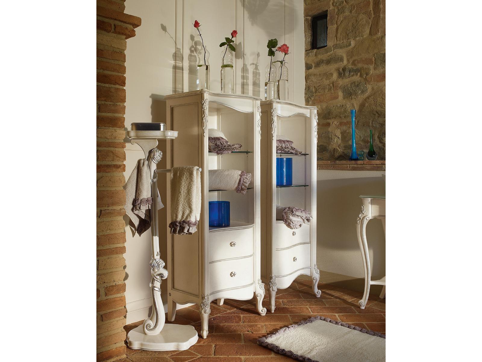 Tall bathroom cabinet with drawers | Capri by Volpi