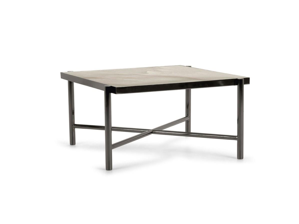 Low square ceramic coffee table | Rea by Domingo salotti