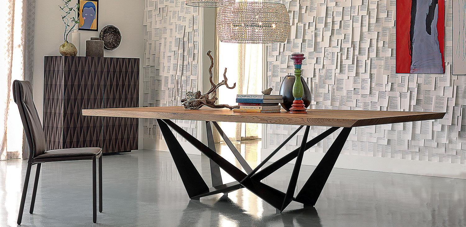 Oval veneer table | Skorpio Wood by Cattelan Italia