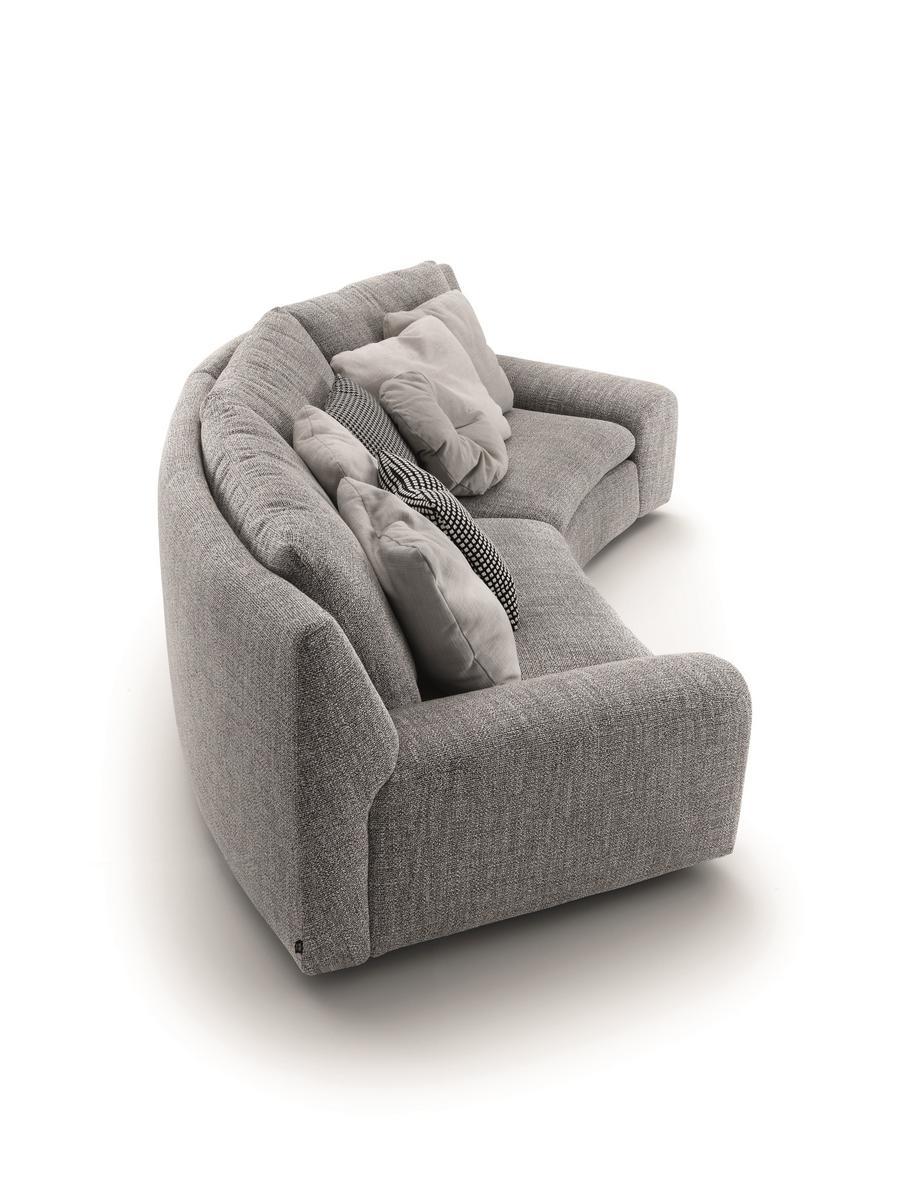 Curved fabric sofa | Ben Ben by Arflex