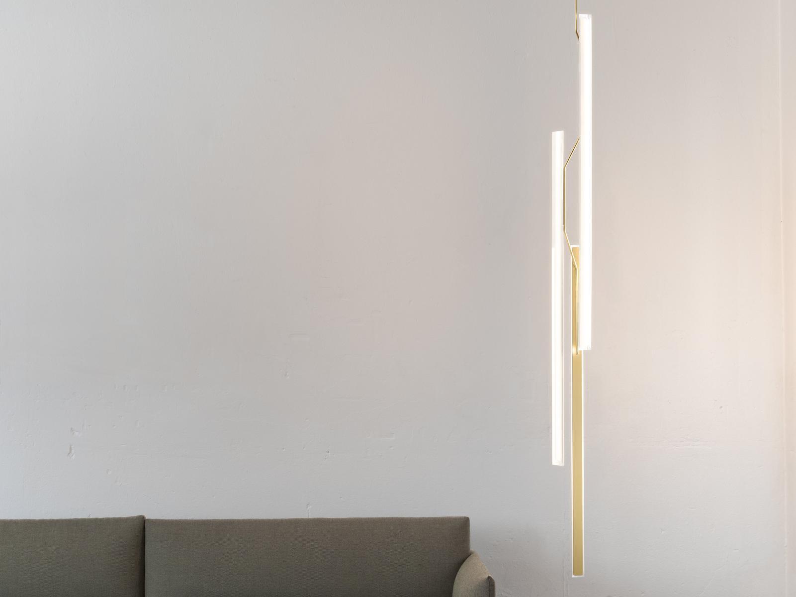 LED steel pendant lamp | Halo Jewel 2355_2356 by Vibia