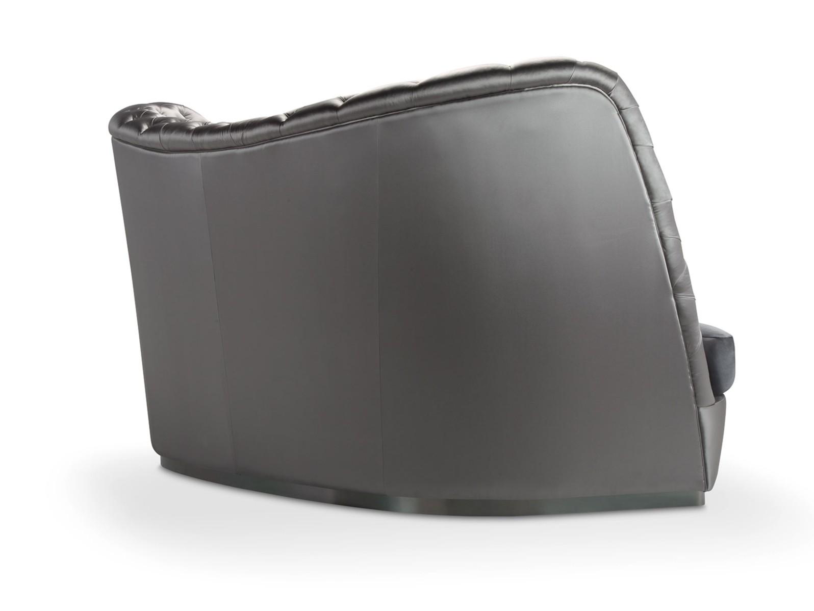 Tufted curved 3 seater sofa | Thalia by Domingo salotti