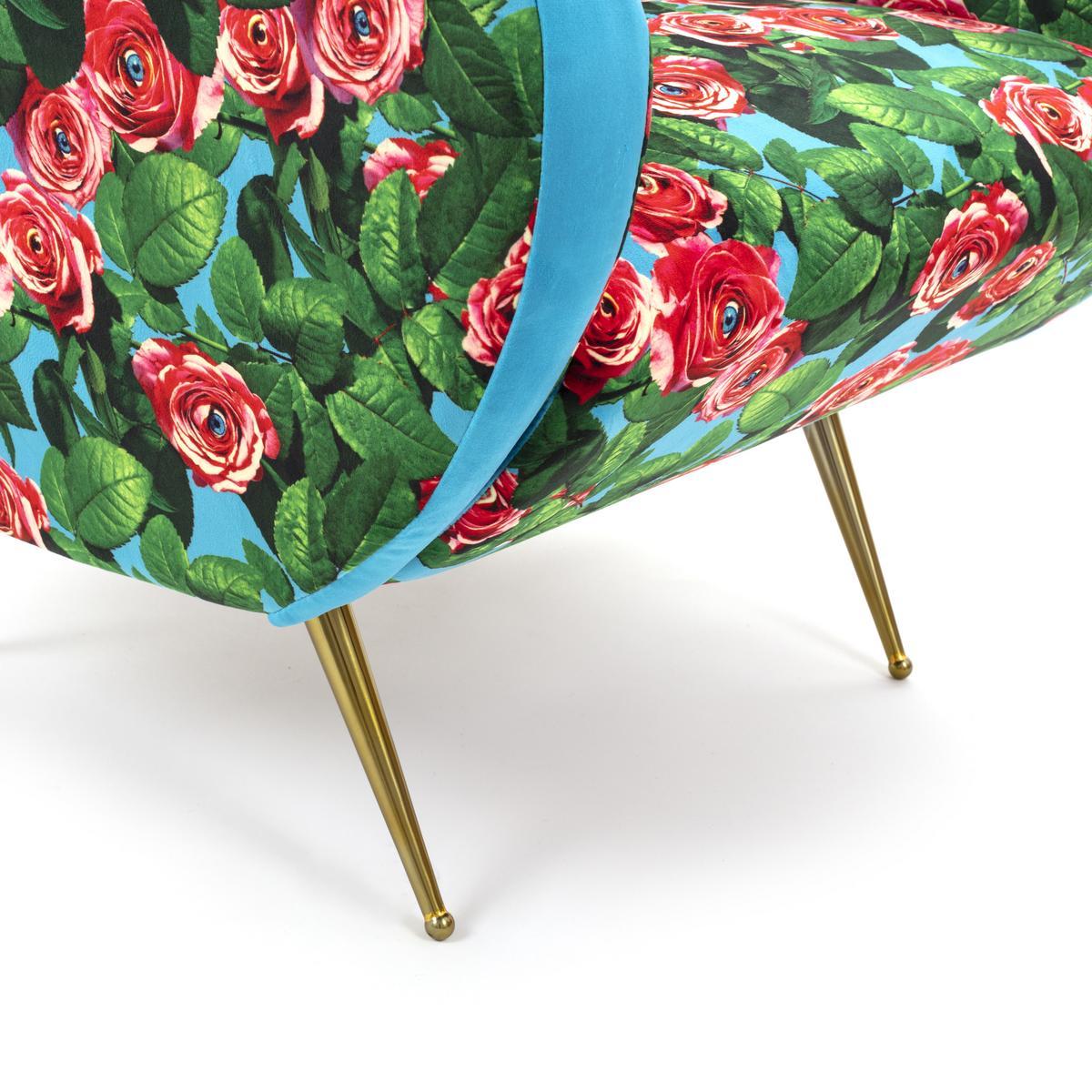 Fabric armchair with armrests | Roses by Seletti