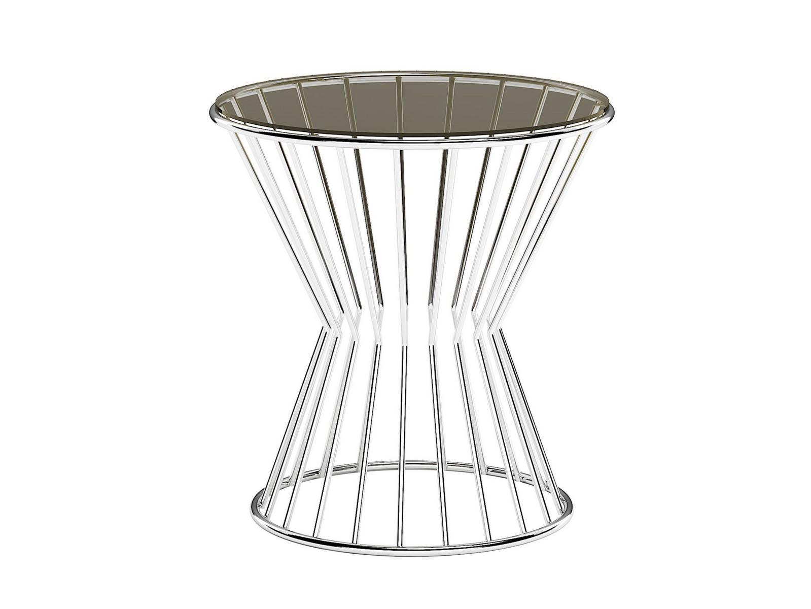 Round metal and glass coffee table | Khero by Capital Collection