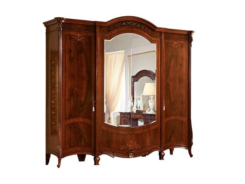 Mirrored wooden wardrobe | Prestige by Barnini Oseo