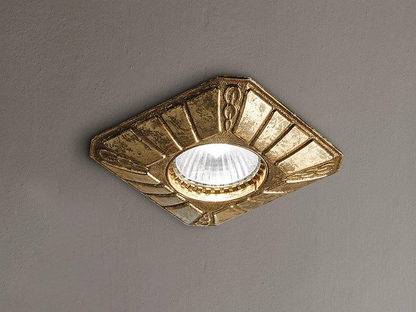 Semi-inset brass spotlight | Brass & Spots Ve 1190 by Masiero