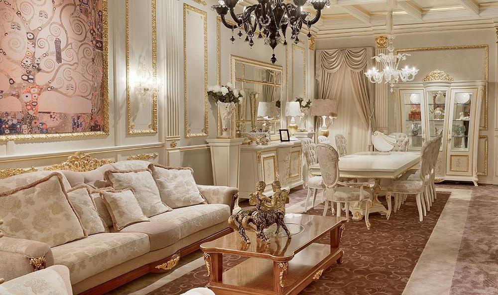 Living room set in a classic style | Medicea by Signorini Coco