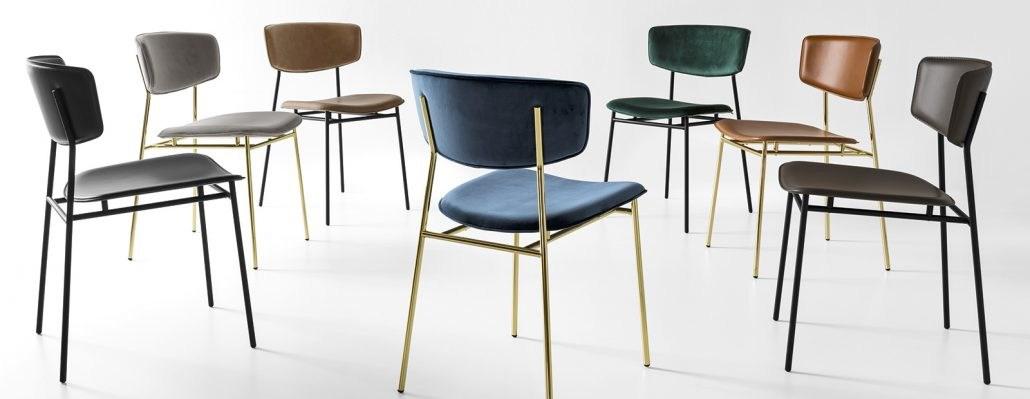Upholstered velvet chair | Fifties by Calligaris