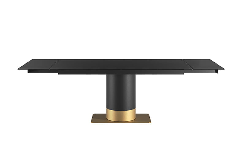 Rectangular glass table | Cilindro extendable glass by Eforma