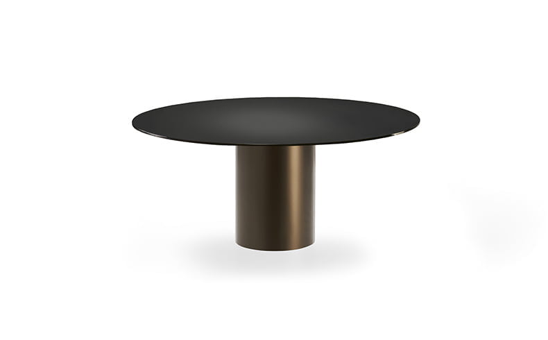 Rectangular ceramic table | Cilindro glass by Eforma