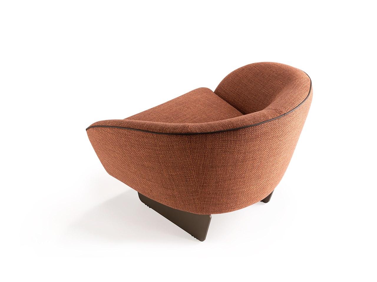 Fabric armchair with armrests | Segno by Reflex