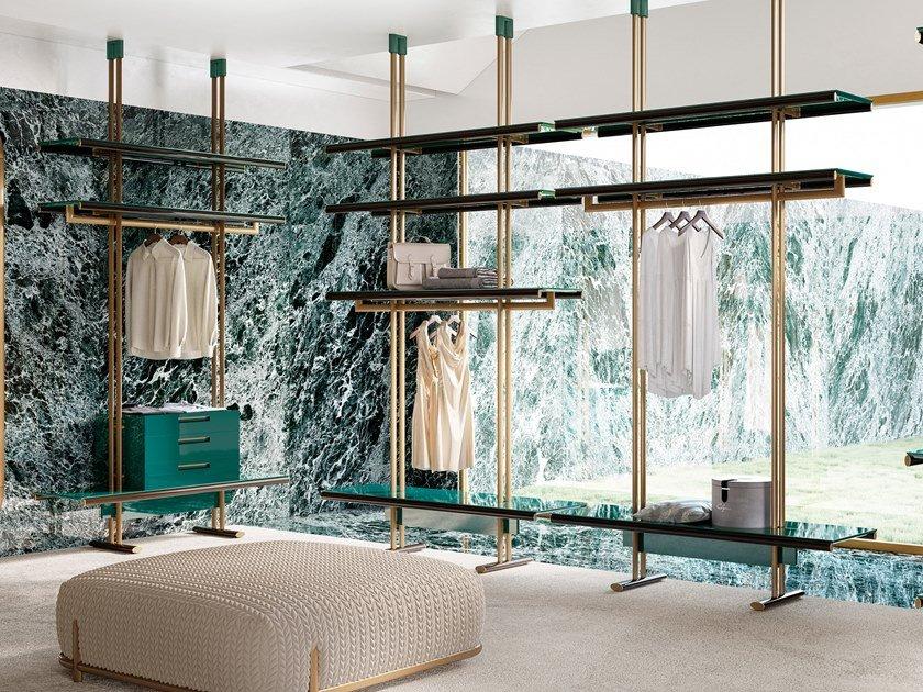 Sectional walk-in wardrobe | Marlene by Volpi