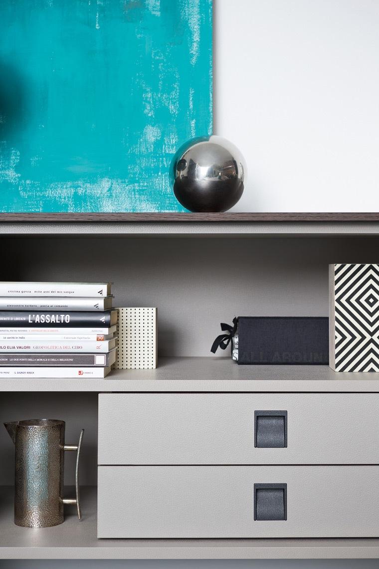 Modular veneer sideboard with doors | Recta by ALF Dafre