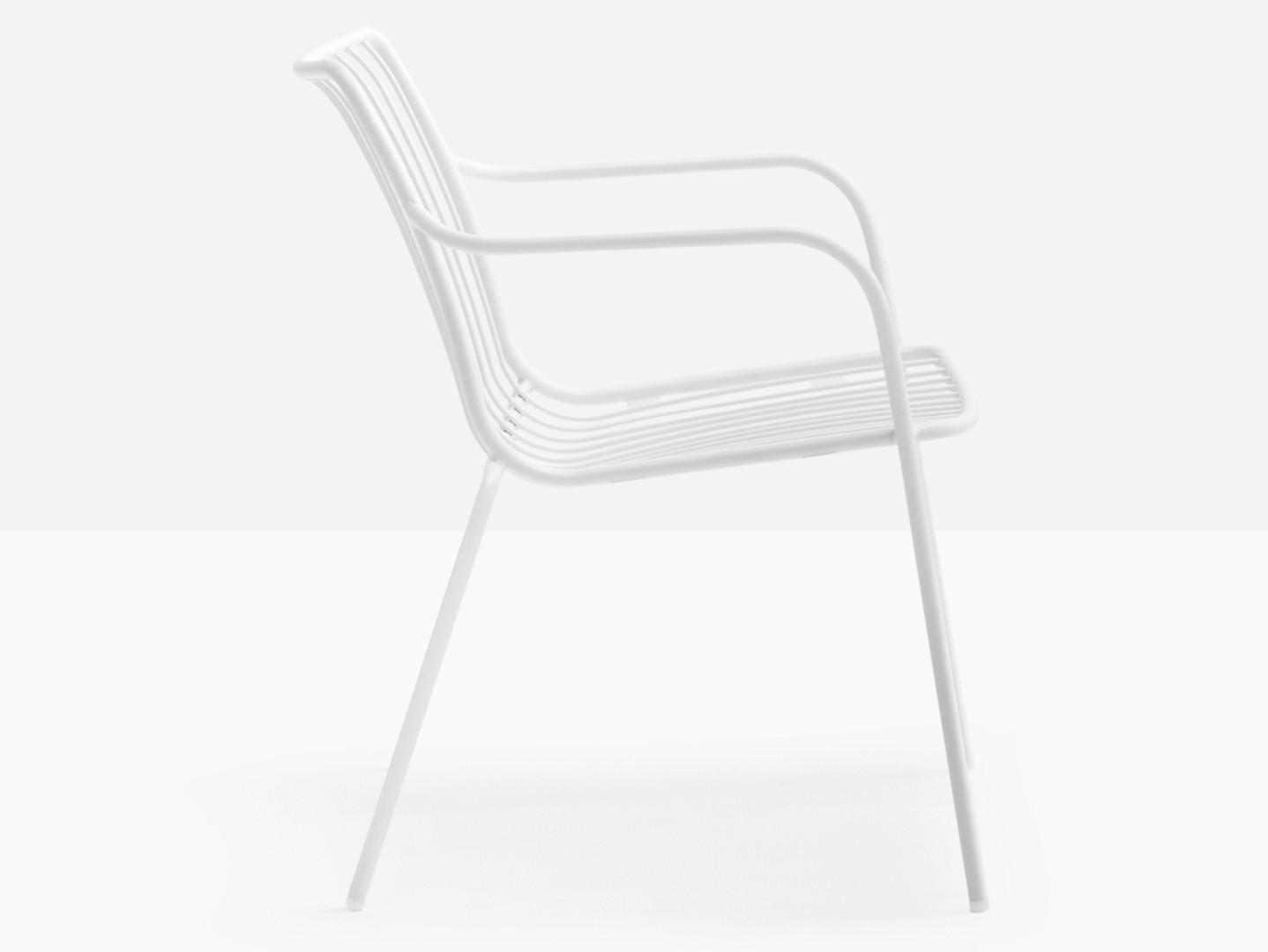 Metal chair with armrests | Nolita 3659 by Pedrali