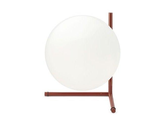 Opal glass table lamp with dimmer | Ic Lights T2 by Flos