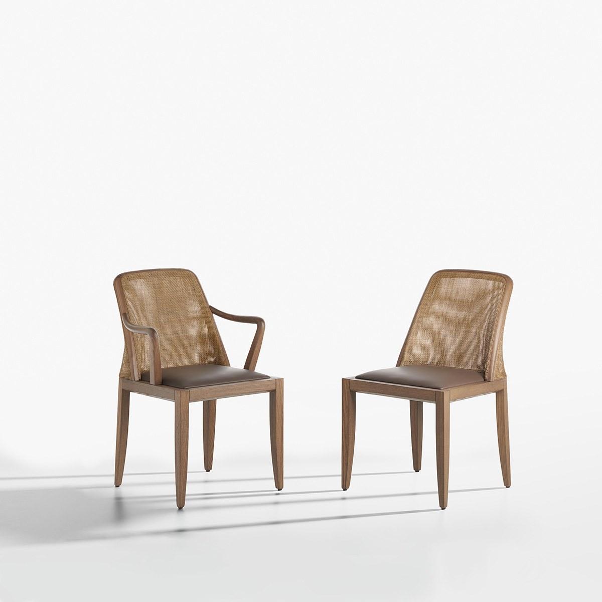Ash chair with armrests | Grace by Potocco