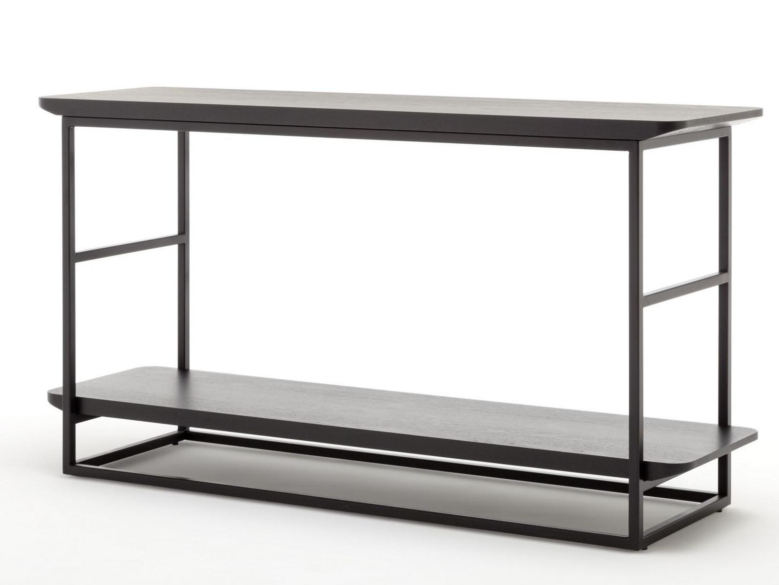 Rectangular wooden high side table | 987 by Rolf Benz