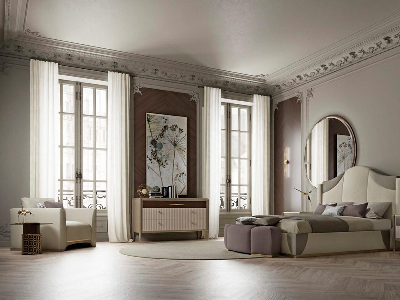 Fabric armchair with armrests | Pr.700 by Stella del Mobile