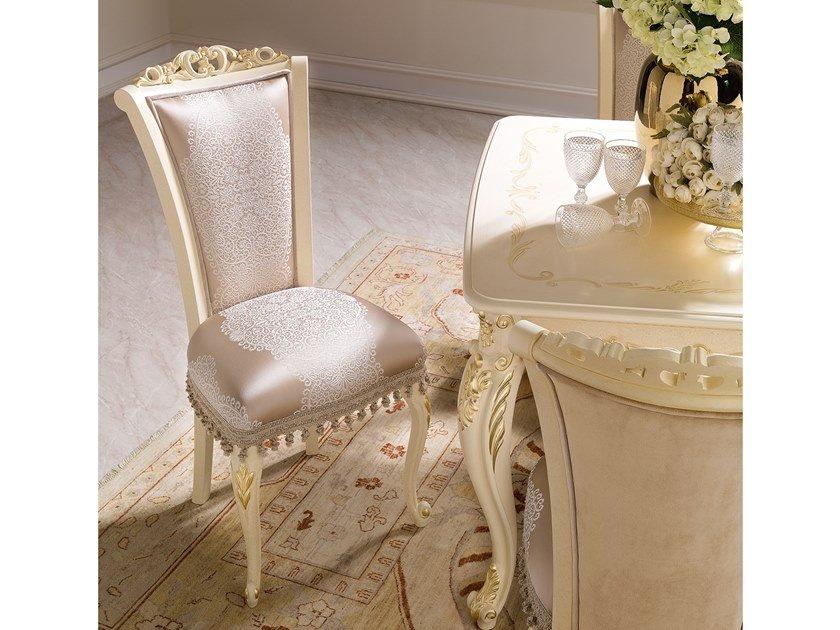 Upholstered high-back fabric chair | David by Barnini Oseo