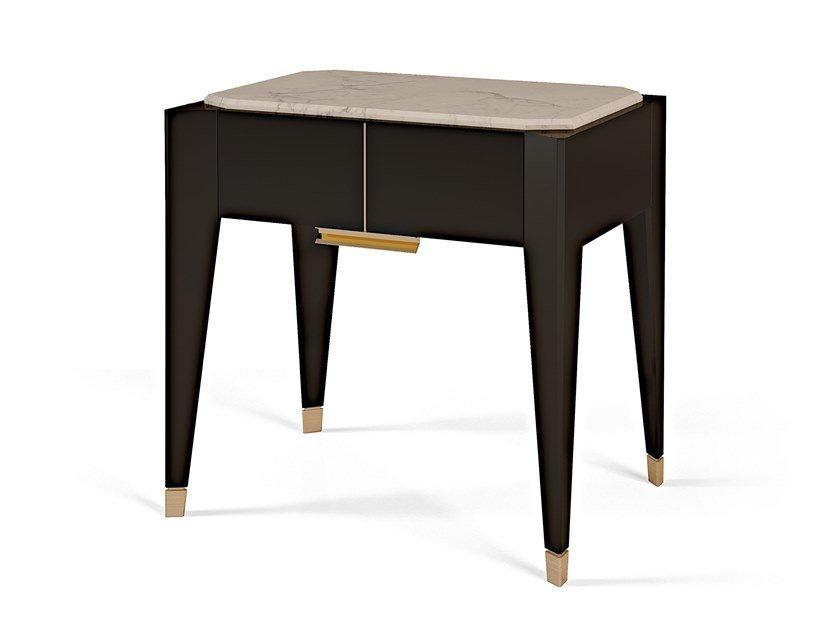 Lacquered rectangular bedside table | Park Avenue by Ezio Bellotti