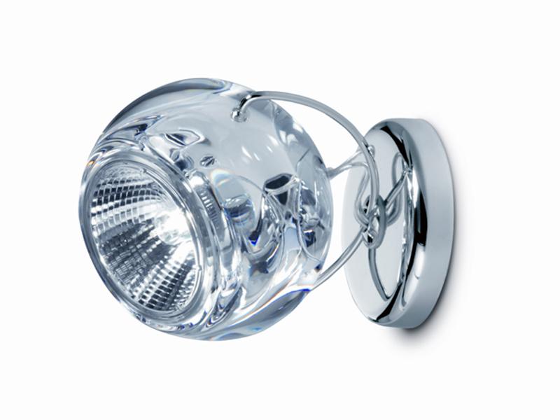 Adjustable crystal spotlight | Beluga Colour by Fabbian