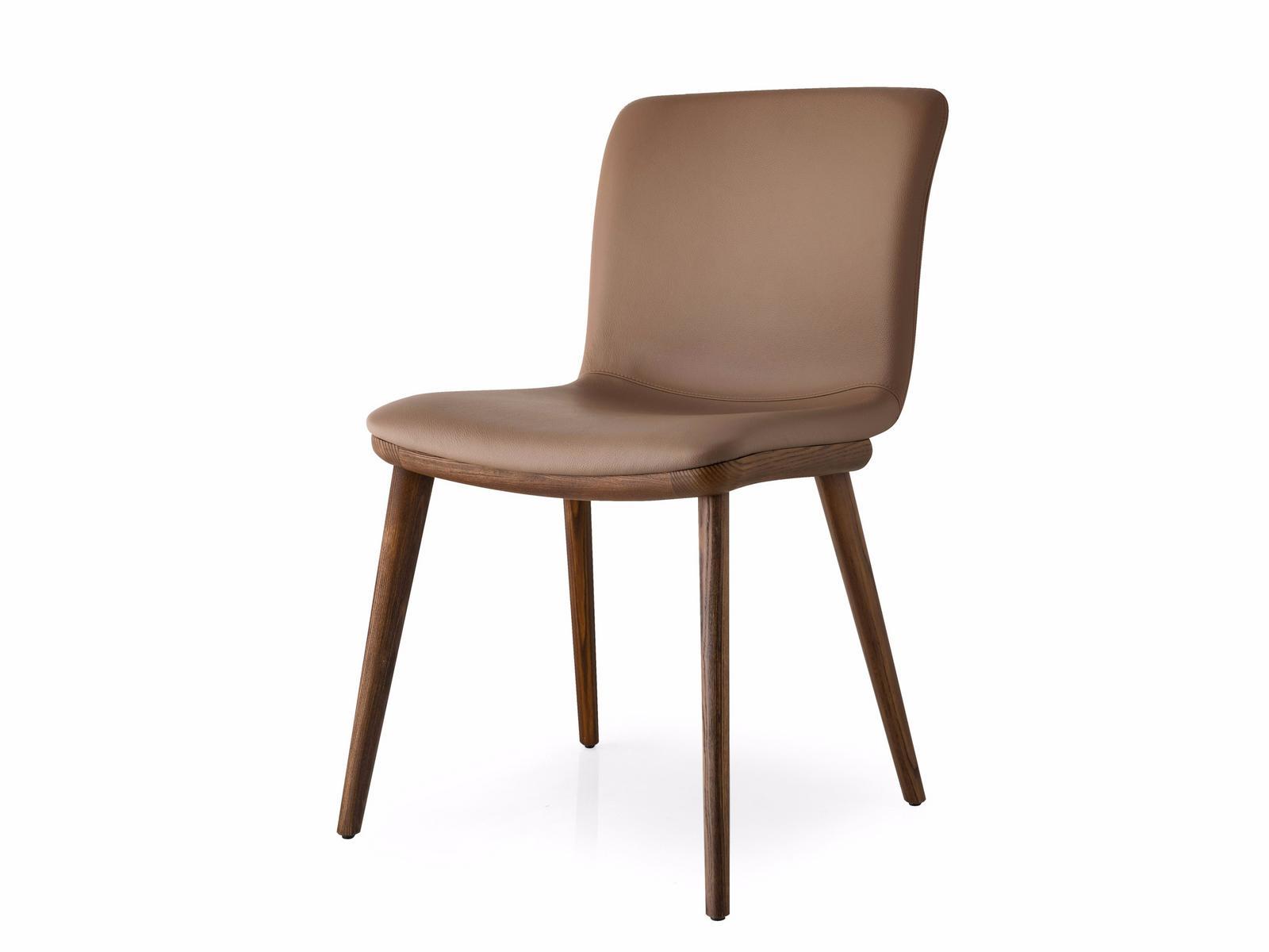 Upholstered leather chair | Annie by Calligaris