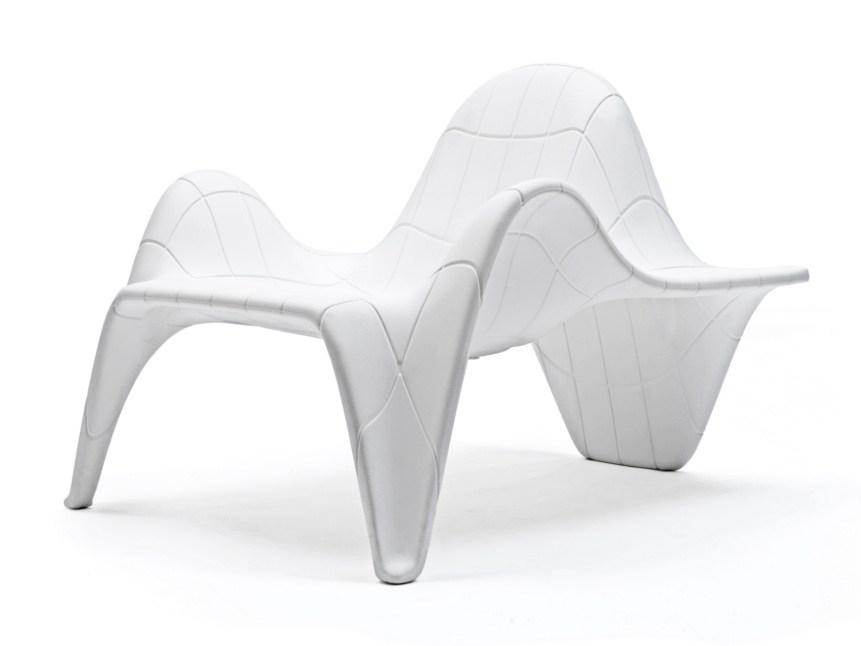 Sectional modular garden armchair with footstool | F3 by Vondom