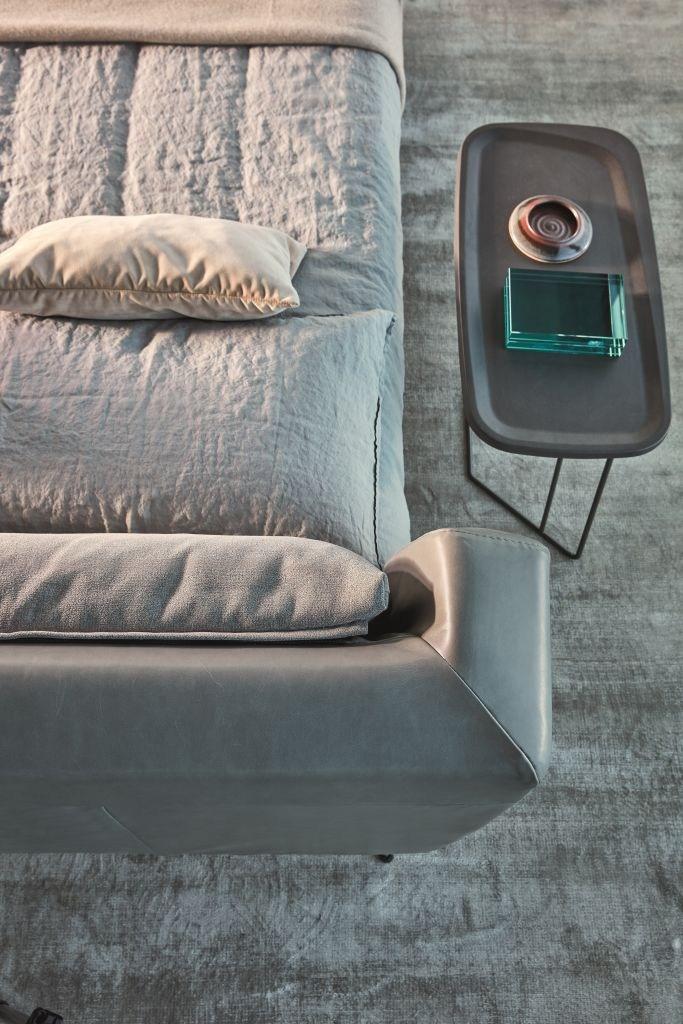 Leather double bed | Lennox by Ditre Italia