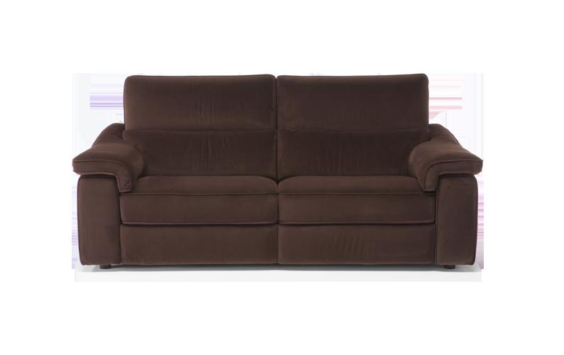 Fabric sofa with electric motion with footstool | Rock by Natuzzi Italia