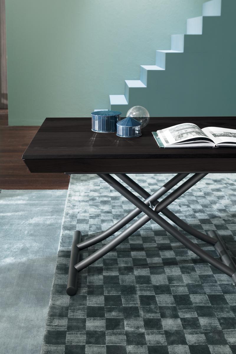 Height-adjustable extending wooden coffee table | Leonardo by Ozzio Italia