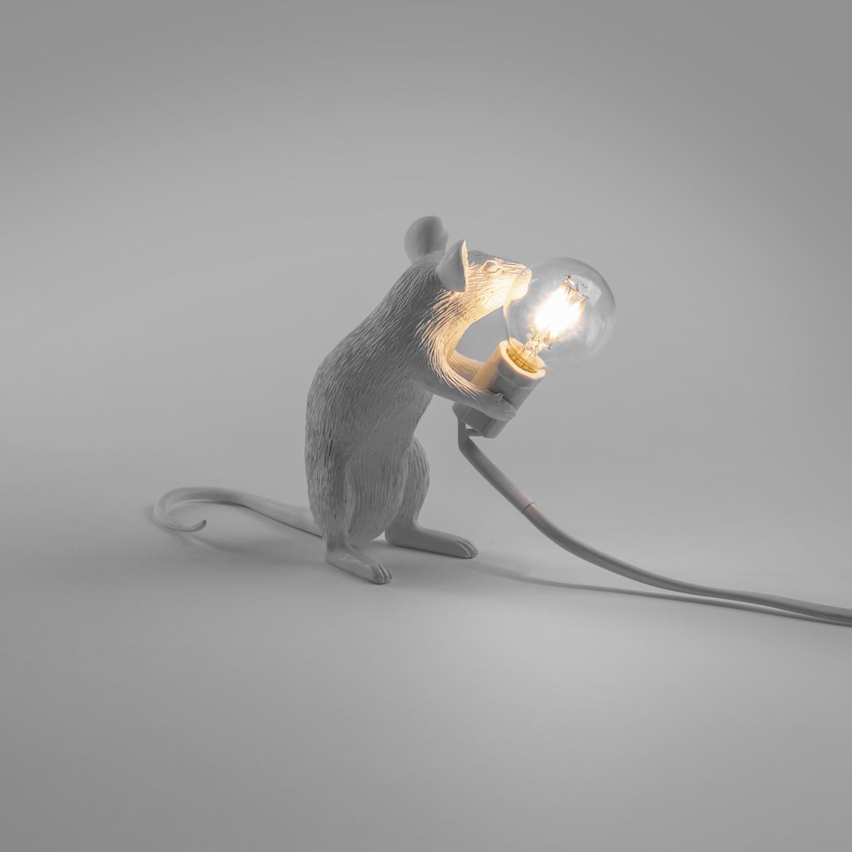 Resin table lamp | Mouse Lamp Sitting - Mac by Seletti