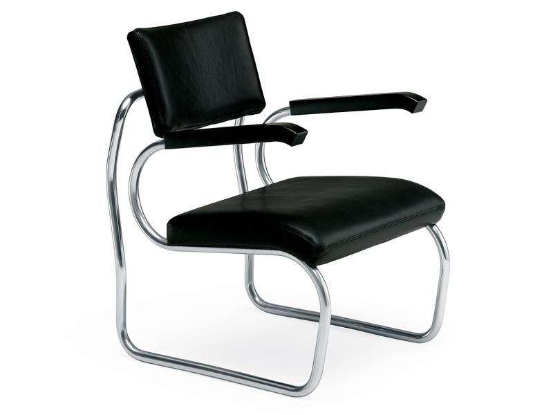 Upholstered easy chair with armrests | Sant'elia by Zanotta