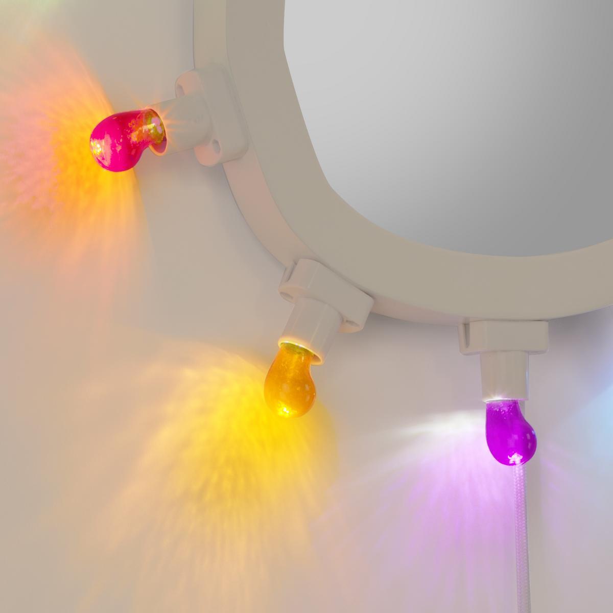 Wall-mounted mirror with integrated lighting | Luminaire Small by Seletti