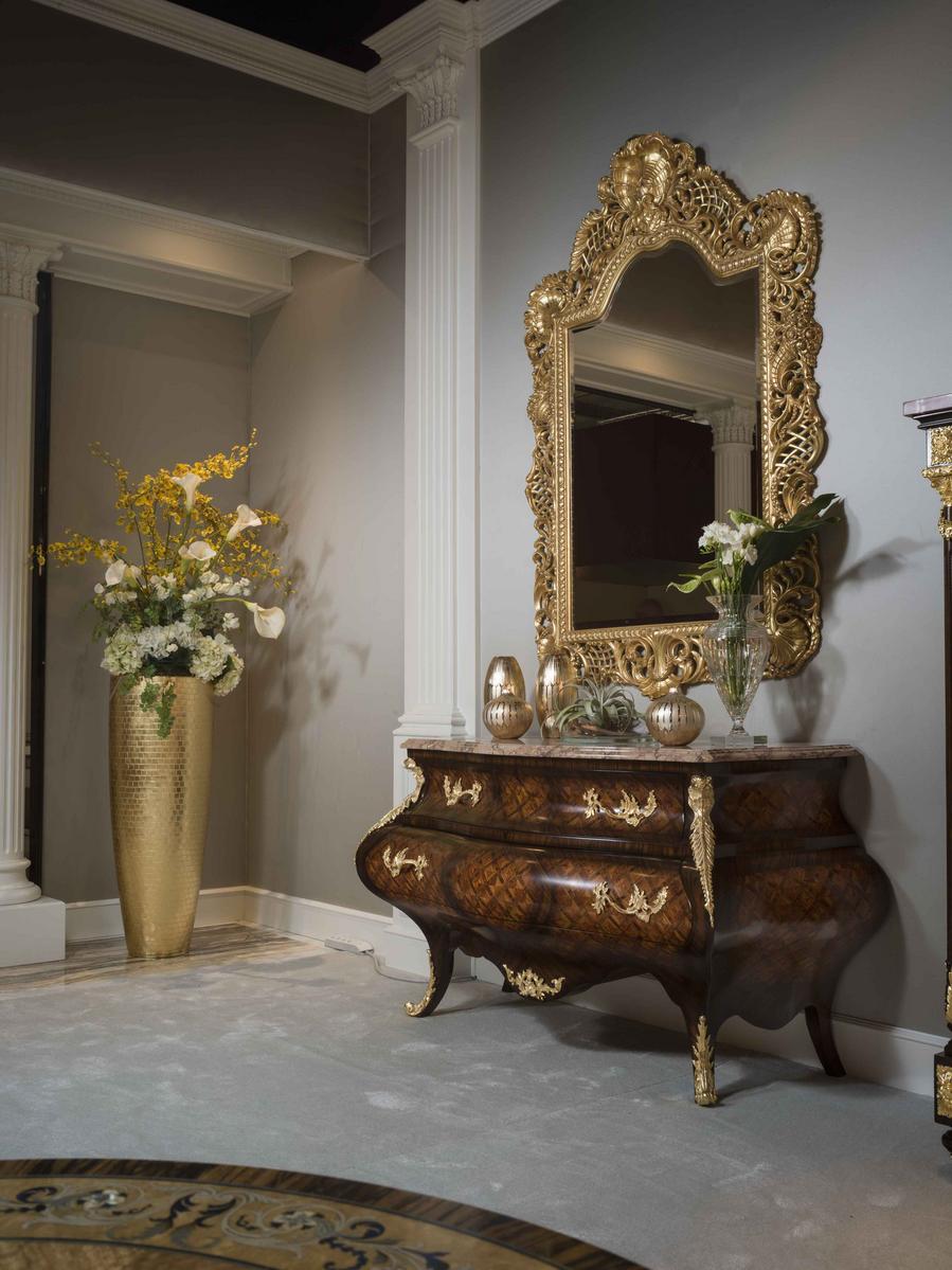 Rectangular wooden console table with drawers | 5836 by Ezio Bellotti