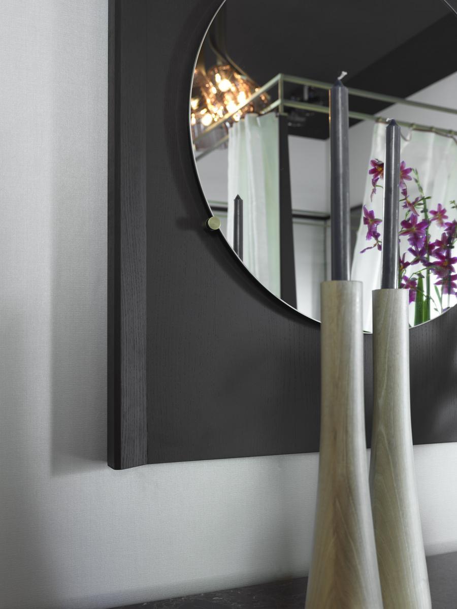 Framed wall-mounted wooden mirror | Lepanto by Ezio Bellotti