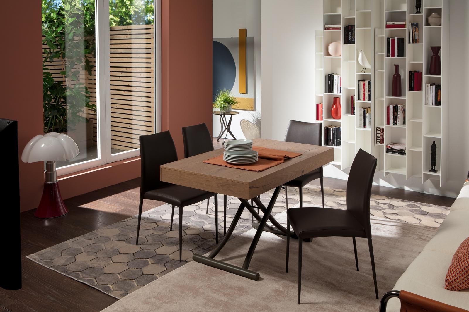 Upholstered Eco-leather chair | Nexus by Ozzio Italia