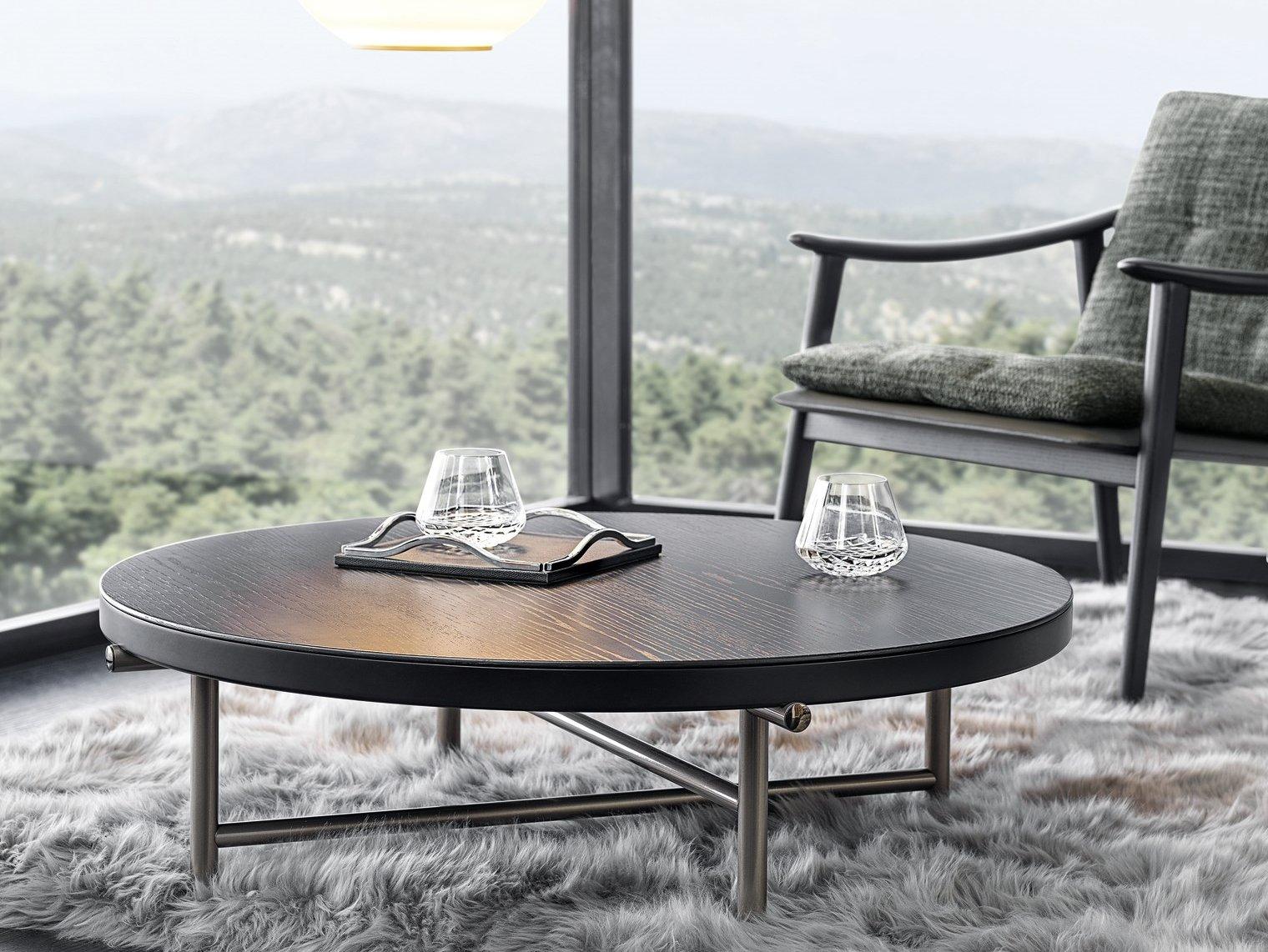 Round coffee table for living room | Torii by Minotti