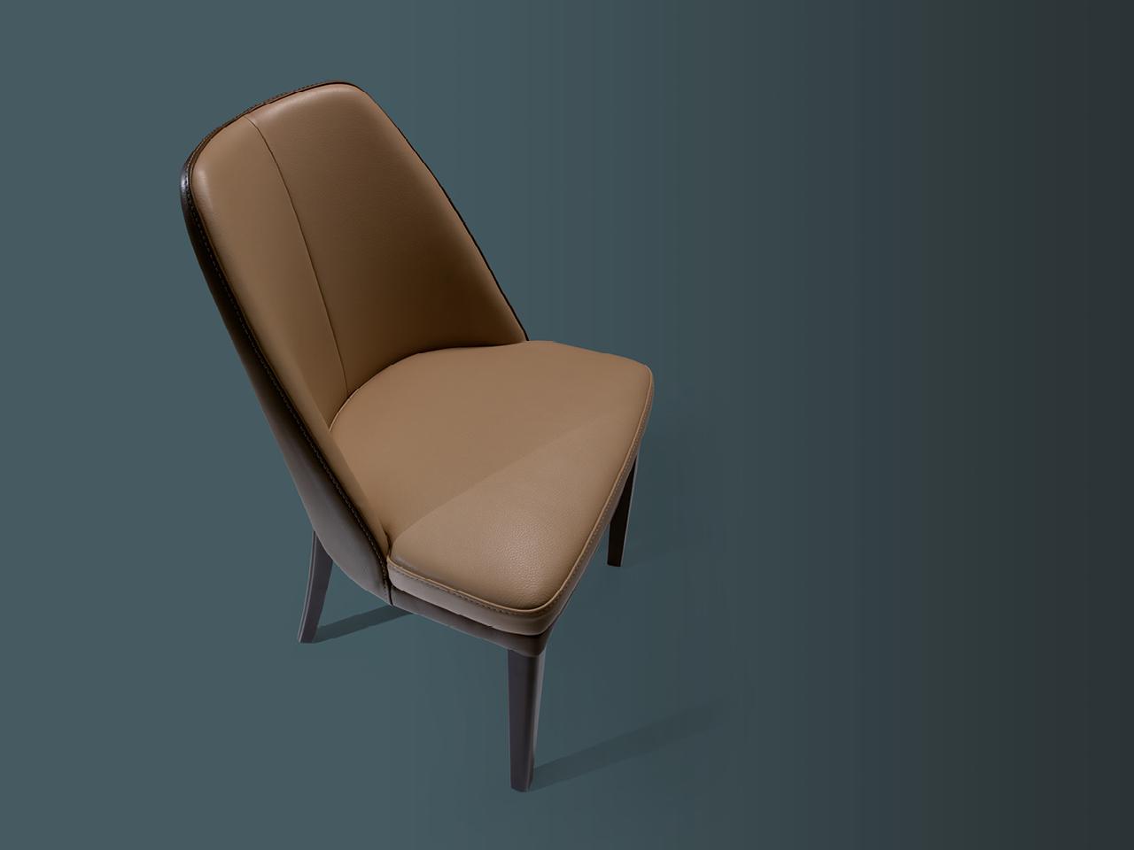 Upholstered leather chair | Julie by Borzalino